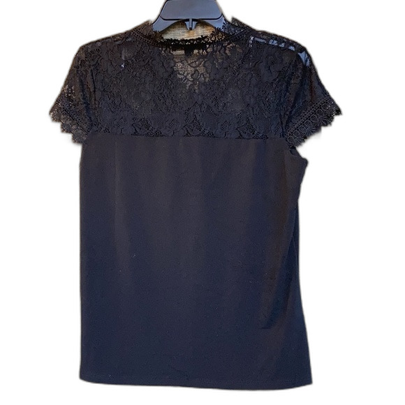 Adrienne Vittadini black short sleeve top - Picture 5 of 6